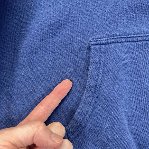 Hurley Hoodie Men’s Medium Blue Graphic Pullover Sweatshirt Drop Tag HMF21-02999 - Picture 10 of 12